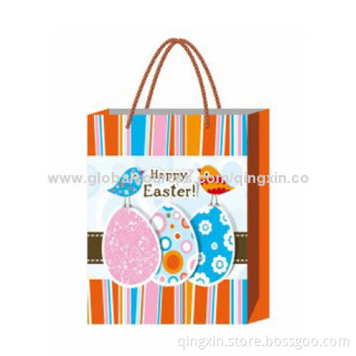 Easter Gift Bags, Made of 180gsm Brown Kraft Paper, BSCI Audit Factory Easter Gift Bags Manufacturer